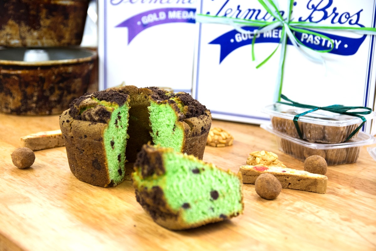 St. Patrick's Day Mint Chocolate Chip Cake